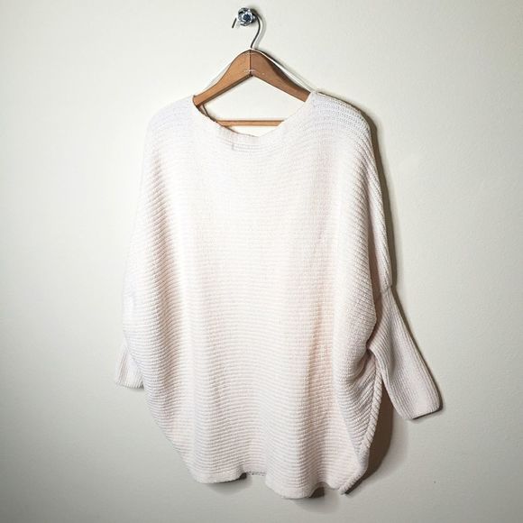 Being Sweet Batwing Chenille Sweater (White) - Picture 6 of 11